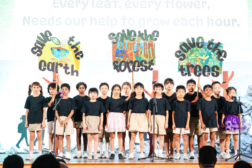 Graduates performing at the ceremony