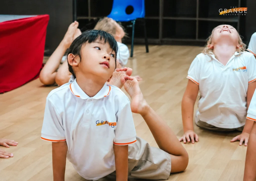 Gymnastics CCA session at private international school singapore